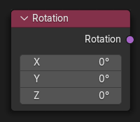 Нода ":abbr:`Вращение (Rotation)`".