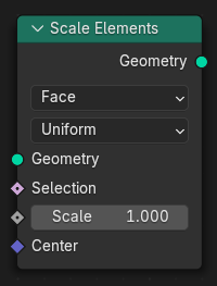 Нода ":abbr:`Масштабировать элементы (Scale Elements)`".