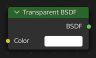 Нода ":abbr:`Прозрачный BSDF (Transparent BSDF)`".