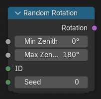 Нода ":abbr:`Случайное вращение (Random Rotation)`".