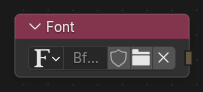 Нода ":abbr:`Шрифт (Font)`".