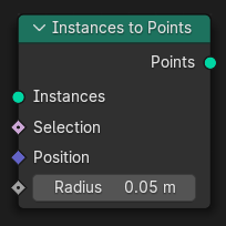 Instances to Points node.