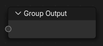 Нода ":abbr:`Выходы группы (Group Output)`".