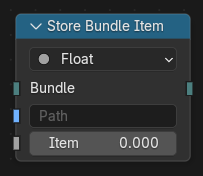 Нода "Сохранить элемент связки" (store bundle item node)