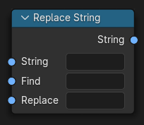 Replace String node.