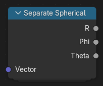 Нода ":abbr:`Разложить на сферические компоненты (Separate Spherical)`".