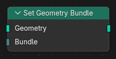 Нода ":abbr:`Установить связку для геометрии (Set Geometry Bundle)`".