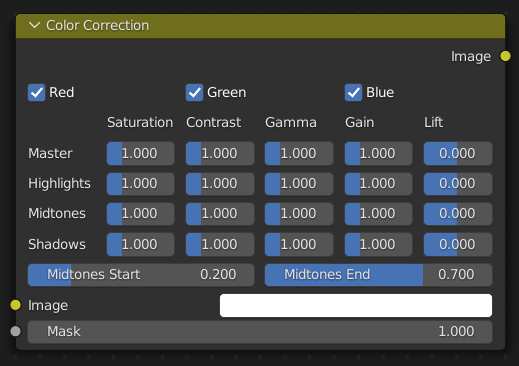 Color Balance Node.