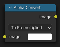 Alpha Convert Node.