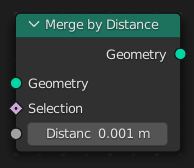 Merge by Distance node.