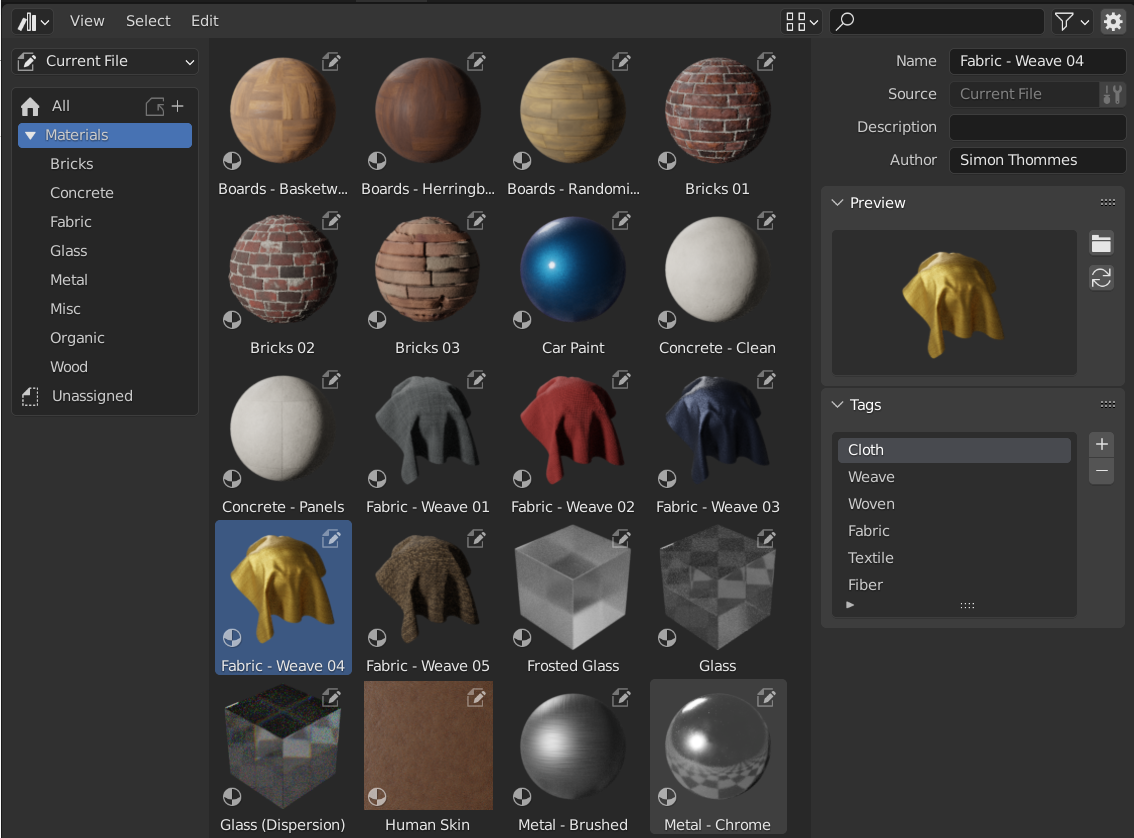 blender free material library