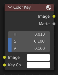 Color Key node.