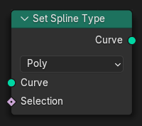 The Set Spline Type node.