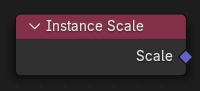 Instance Scale node.