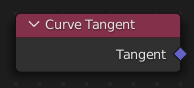 Curve Tangent node.