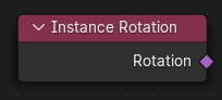 Instance Rotation node.