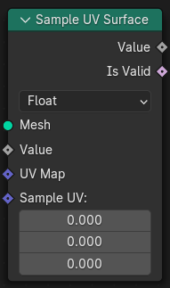 Sample UV Surface node.