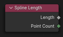 Spline Length node.