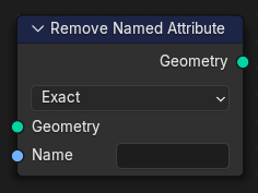 Remove Named Attribute node.