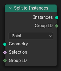 Split to Instance node.