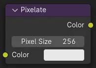 Вузол Pixelate -- «Пікселізація».