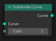 The Subdivide Curve node.