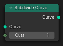 Nút Phân Hóa Đường Cong (Subdivide Curve Node)