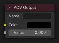 AOV 输出节点。