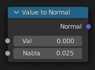 值转法线节点。