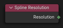 Spline Resolution node.
